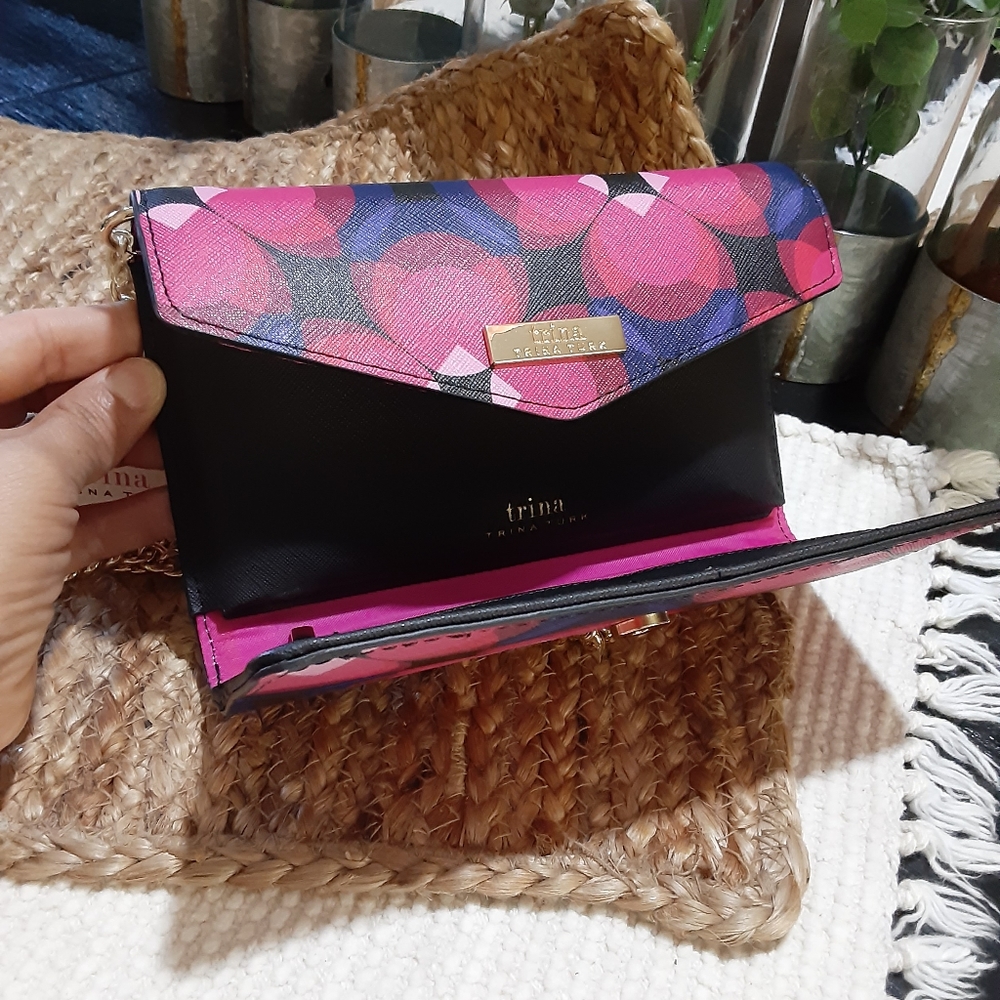 New Trina Turk crossbody purse handbag multicolor - Picture 7 of 8